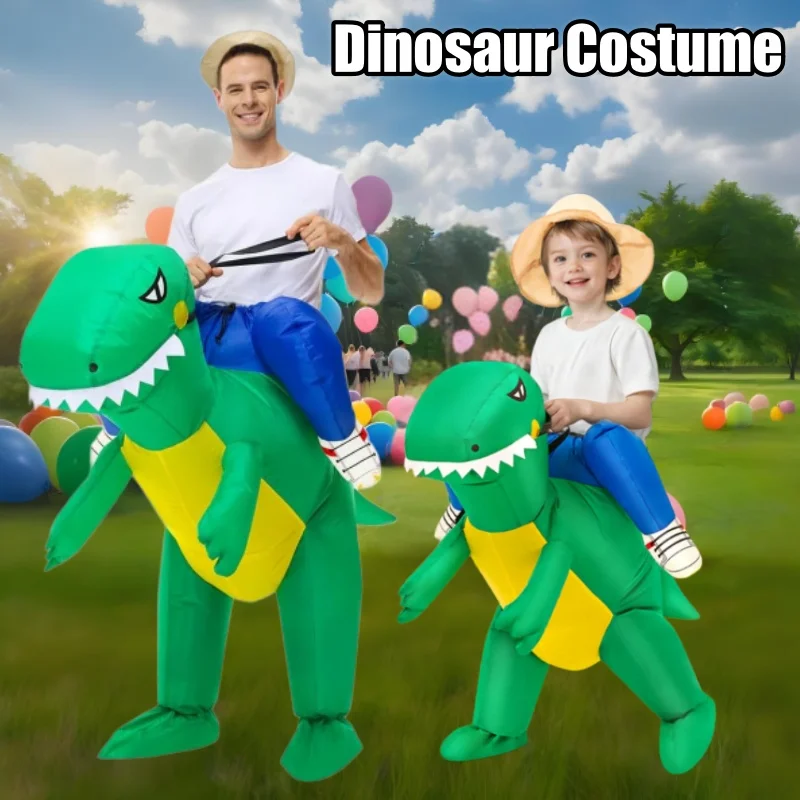 Inflatable Dinosaur Costume Adult - Kostum Dinosaurus Tiup untuk Anak-Anak dan