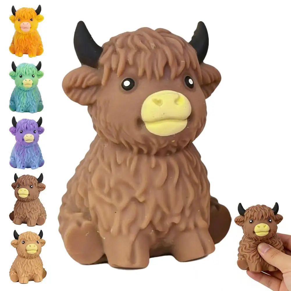 Novelty Gifts - Kotak Kejutan Sapi Skotlandia yang Lucu