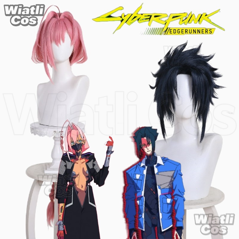 Anime Cosplay Wig Heat Resistant - Wig Cosplay Anime Cyberpunk Edgerunners 2