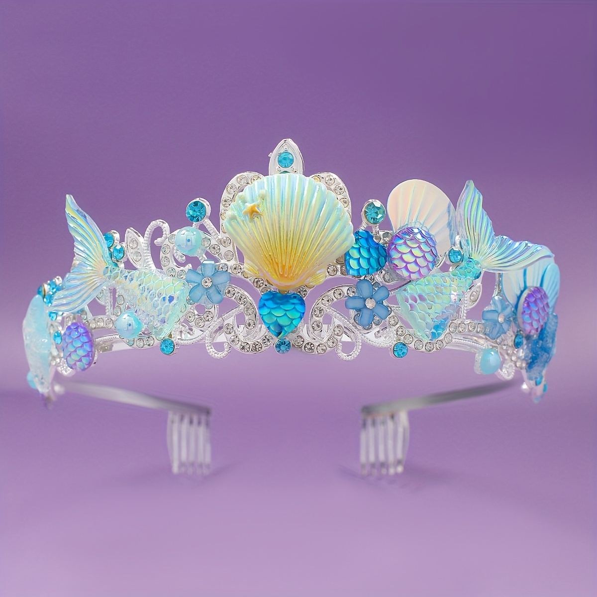 Party Supplies - Mahkota Sisir Rambut Putri Duyung Seri