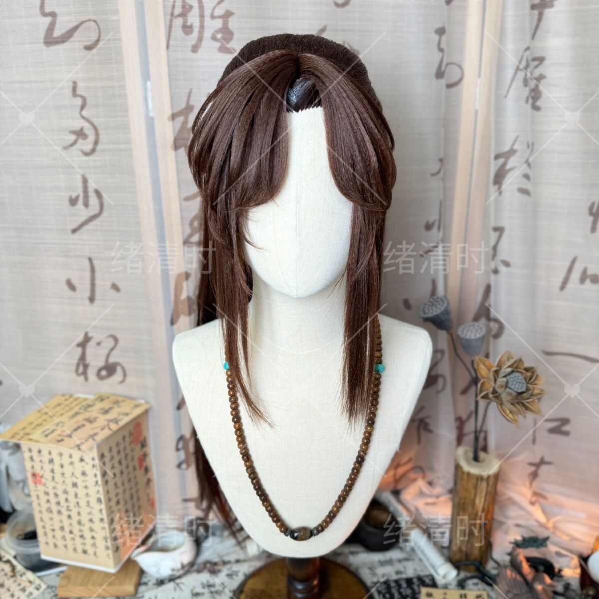 Wig Gaya Guangling Wang Ashes  - Anime Cosplay Wig Heat Resistant ulasan dan harga