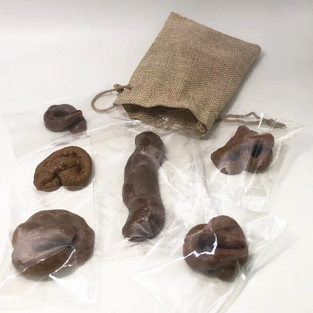 6Pcs Set Mainan Kotoran Palsu  - Fake Poop Gag Gift ulasan dan harga